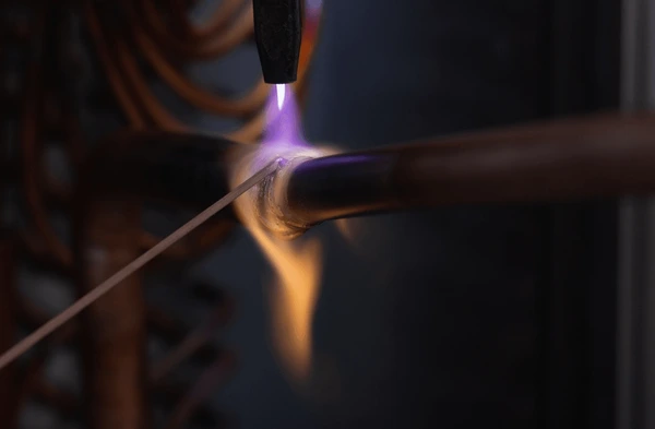 brazeren van een buis